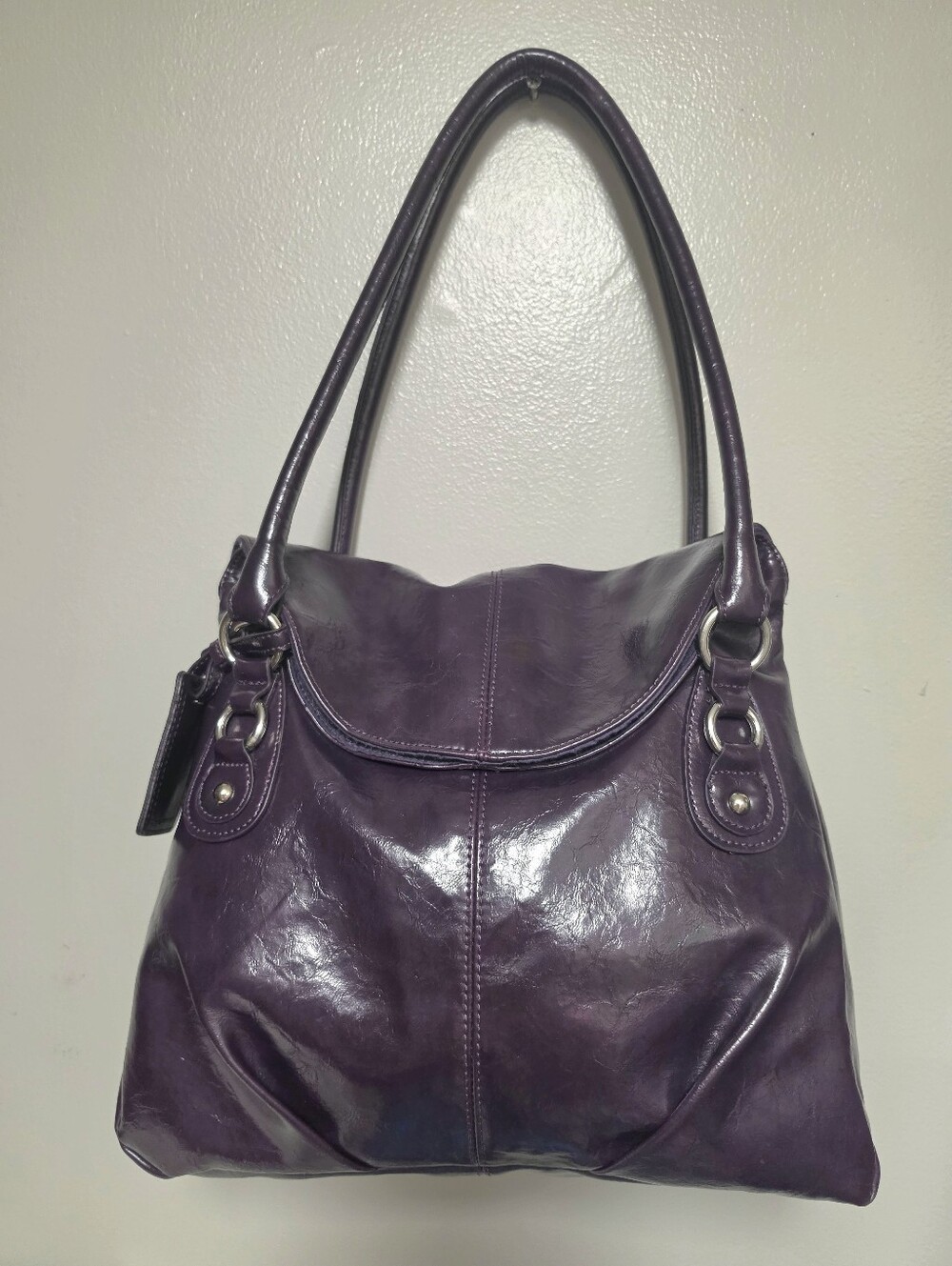 NEXT Glossy Hobo Shoulder Bag- EUC